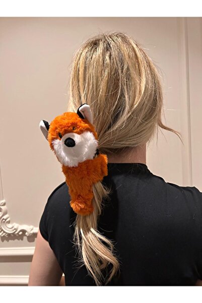 GÜLPEŞE Peluş Ayıcıklı Tavşan Kedi Saç Tokası Mega Boy Özel Tasarım Onno-34