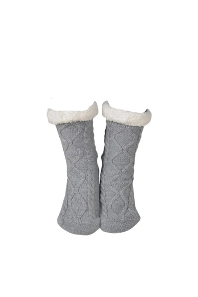 Shocks özgür ruhlara Çocuk Gri Peluş Çorap