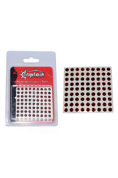 CAPTAIN 7631 Model - 5mm Silicone Drop, Red Glasses