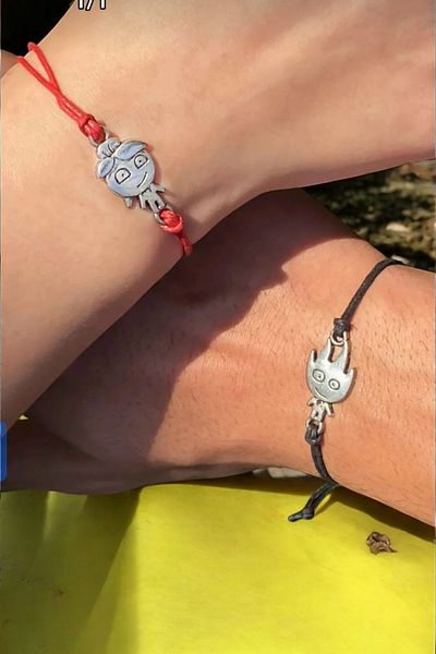 Abasic Fire and Water Valentine's Day Special Bracelet Love Gift Bracelet Couple 2-Piece Bracelet