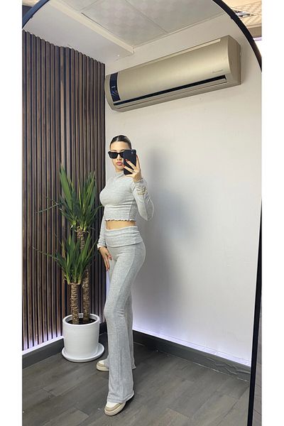 hazelin Gray Spanish Double Soft Suit - Waist Fold Hzl25W-Zk13501