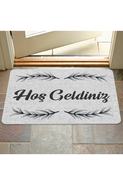 M&H Quality Welcome Written Coco Look Decorative Door Front and Interior Mat