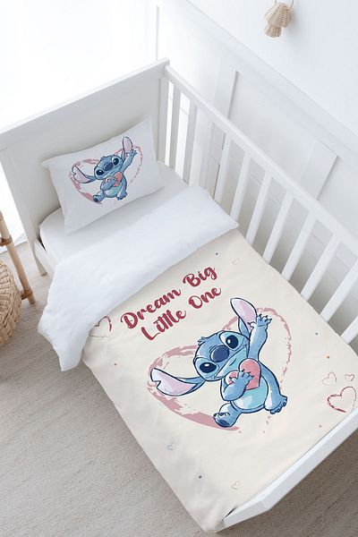 Tuğba Kuğu Baby Size Duvet Cover Set (100X150) - Cartoon Series - Blue Cute Creature