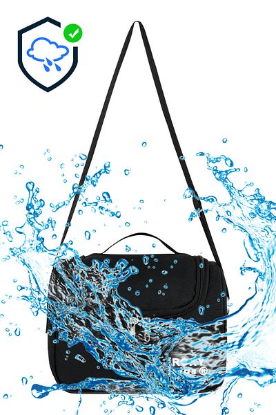 Roxy Black Waterproof Thermal Thermal Insulated Lunch Box