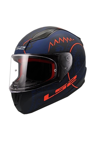 LS2 RAPID TAKAROA MAT MAVİ-KIRMIZI KASK