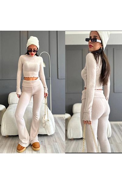 hazelin Beige Spanish Double Soft Suit - Women'S, Waist Fold Hzl25W-Zk13501