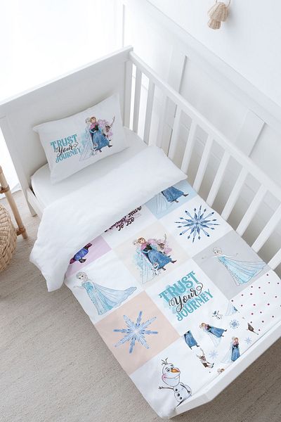 Tuğba Kuğu 100X150 Cartoon Series Baby Bedding Set - Snow Queen Patchwork