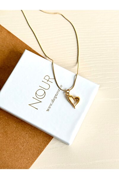 Nour Co Minimal Kalp Charm Kolye
