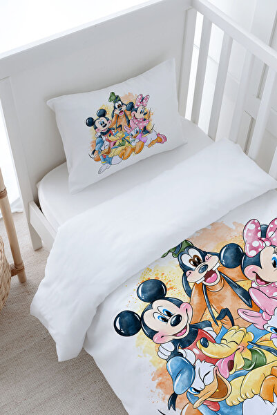 Tuğba Kuğu Little Mouse and All Friends - 100X150 Cartoon Duvet Cover Set
