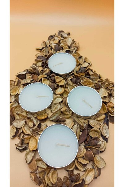 Pars Tealight Mum-buhurdanlık Silver Boy Soya Parafinli 10 Adet Beyaz Dekoratif Büyük Boy Tealight Mum
