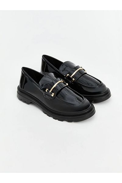 LC Waikiki LCW STEPS Pantofi de damă cu aspect de piele, cu detaliu de aplicație metalică