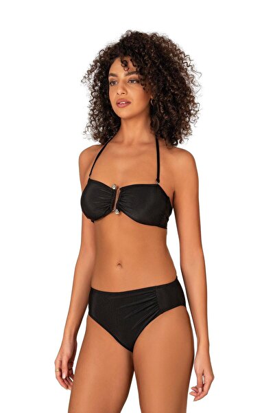 Endeep Μαύρο Στριφτό Μπικίνι - Γυναικείο Αξεσουάρ Σετ