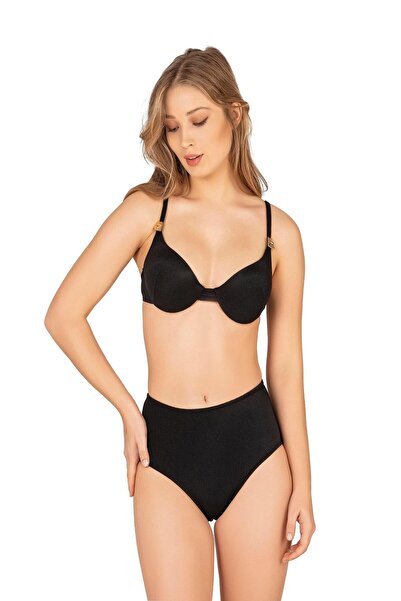 Endeep طقم بيكيني نسائي مضلع بخصر عالٍ