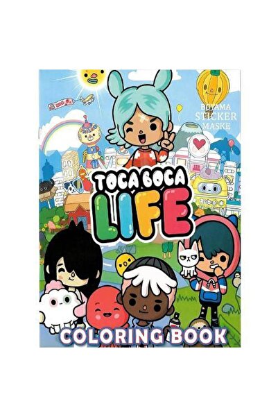 Parti Dükkanım Toca Boca Boyama Kitabı Stickerlı (16 SAYFA)