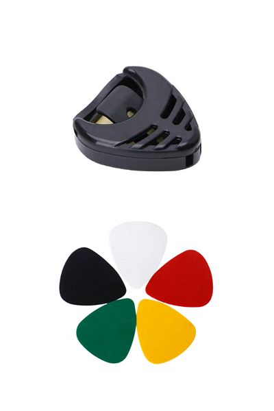 miletus Guitar Adhesive Plectrums Holder Pick Holder with 5Pcs Grip Plectrums Gift - Arpeggio Arte