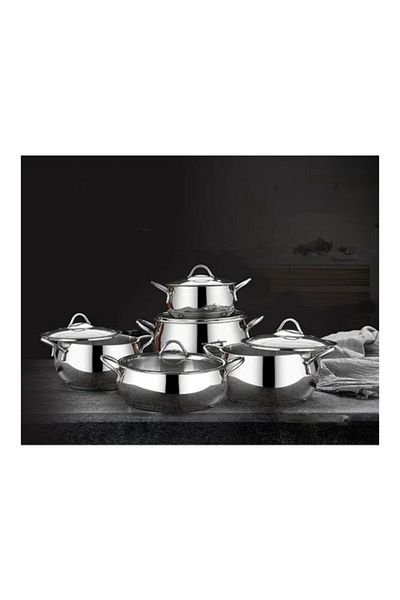 First Class Ymn Mutfak First Class 10 Piece Steel Cookware Set