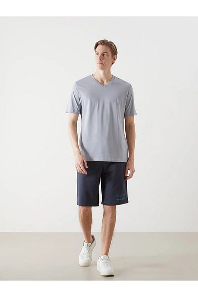 LC Waikiki LCWAIKIKI Classic V-Neck Short Sleeve Combed Cotton Men's T-Shirt