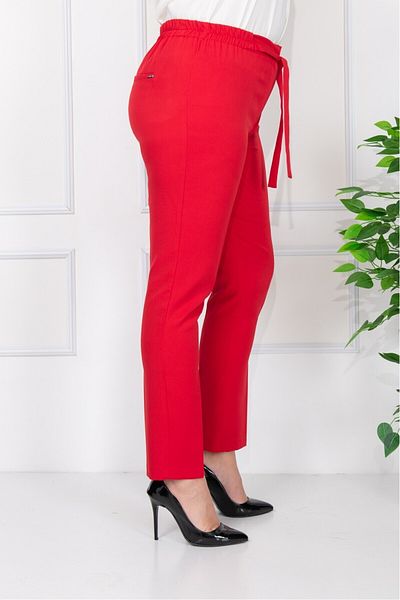 MODATALİKA Modatalika Women's Large Size Elastic High Waist Fabric Pants