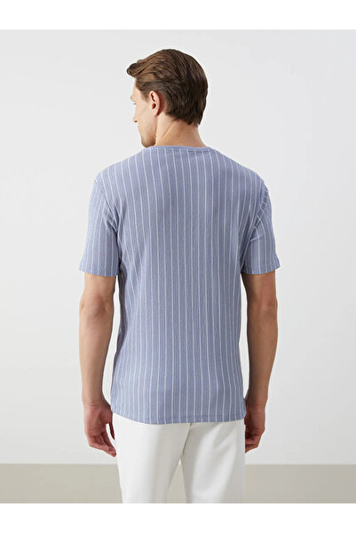 LC Waikiki Ανδρικό μπλουζάκι με κοντό μανίκι LCW Vision Crew με ρίγες