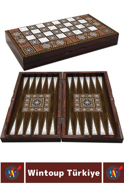 Wintoup Elite High-Quality Long-Lasting Family Home Dating Coffee Cafe Game Team Sedef Massive Tavla Team