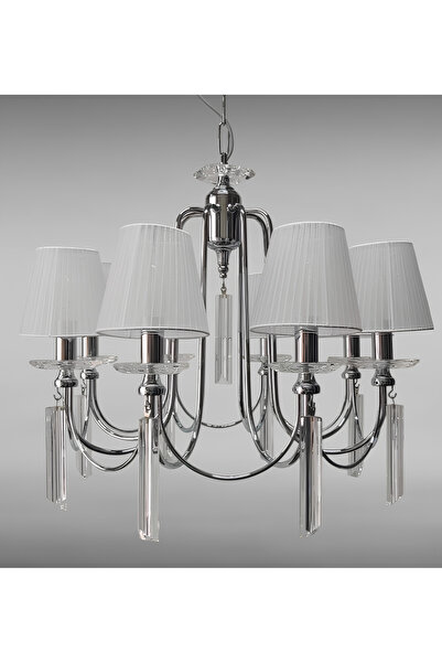 yıldırımavize 8'li Kontes Şapkalı Krom (TAM MONTAJLIDIR.)(LED AMPULLER HEDİYE)