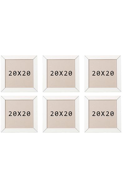 asel sanat Square Frame - Square Photo Frame - 6 Li 20X20 Photo Frame