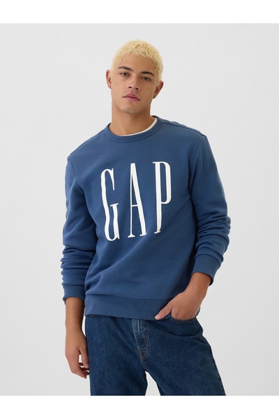 GAP Hanorac pentru bărbați cu logo albastru din fleece