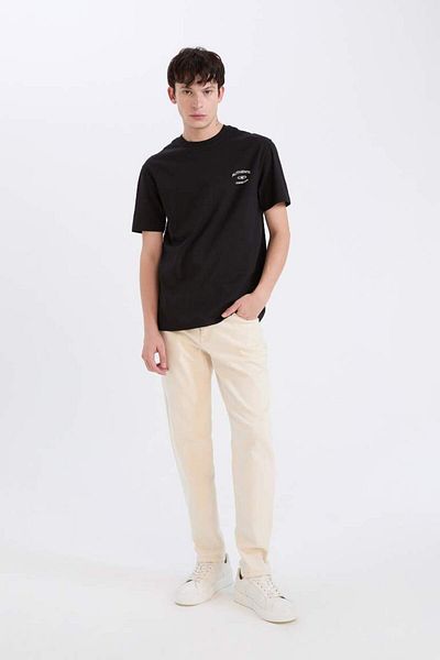 DeFacto New Season Regular Fit Crew Neck Printed Short Sleeve T-Shirt