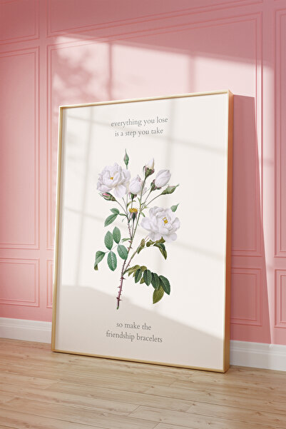 Vinca Prints Flowers Poster, Taylor Swift Lyrics Poster, Çiçek Desenli Poster...