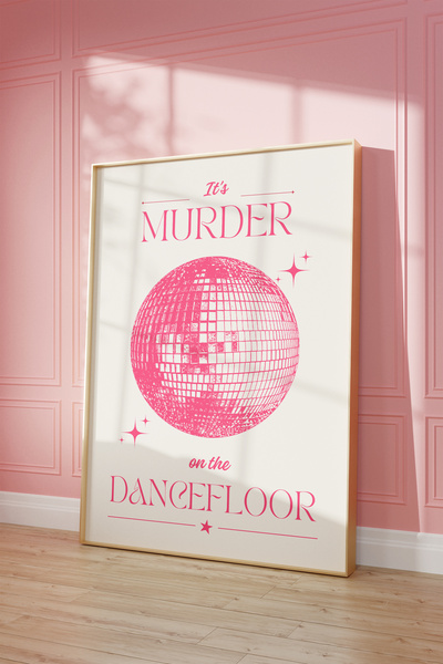 Vinca Prints Murder on the dancefloor poster, estetik poster, duvar posteri