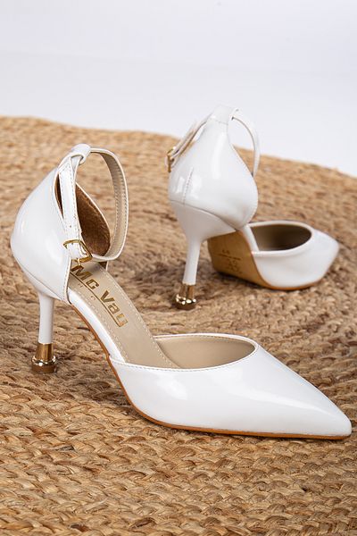 Mc vay Shoes Women's Ovis Pointed Special Stylish Heeled Stiletto with Ankle Length Buckle