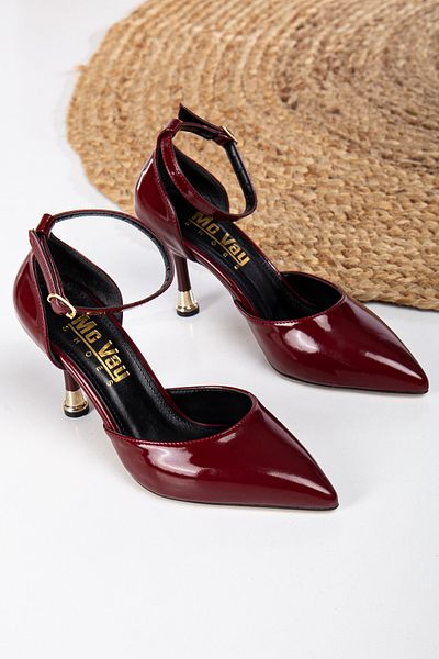 Mc vay Shoes Cataramă până la gleznă Ovis ascuțit special elegant cu toc stiletto