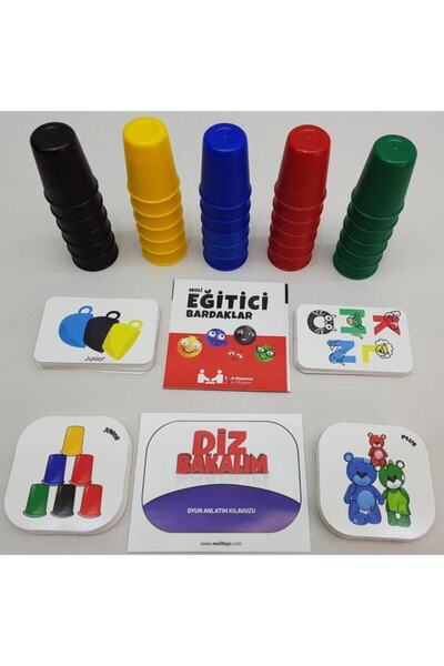 Moli Toys Moli Educational Cups Let's See the Knee Game with Gift - 2 Games in One