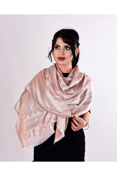 K&B PASHMINA K&B CASHMERE ΓΥΝΑΙΚΕΙΑ ΣΑΛΙΟΝ ΚΡΕΜΑ
