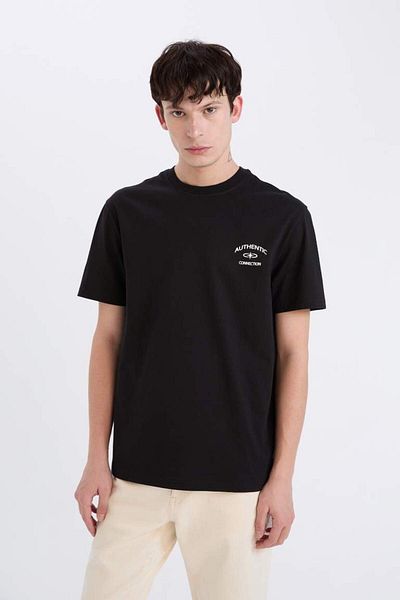 DeFacto New Season Regular Fit Crew Neck Printed Short Sleeve T-Shirt