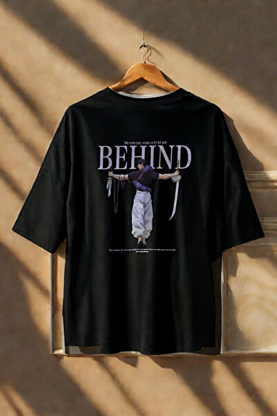 FECCY Tricou oversize din bumbac cu imprimeu pe spate