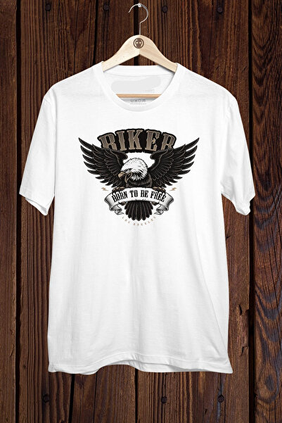 FECCY Tricou oversize din bumbac cu imprimeu BIKER