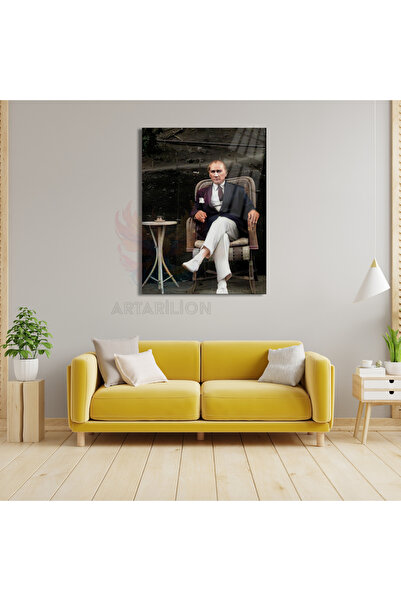 Artarilion Kırılmaz Cam Tablo Atatürk Portresi Duvar Tablosu Atatürk Temalı T...