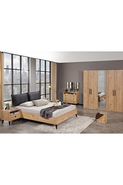 Vivense ETİ YATAK ODASI TAKIMI, 5 KAPAKLI, ÇEKMECELİ