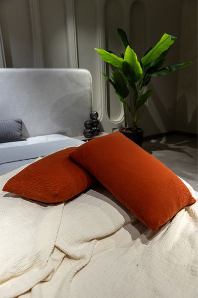OTEXSA 4 Layer Tile Muslin Pillow - 50X70Cm 2 Pieces