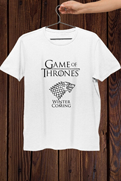 FECCY Tricou oversize din bumbac cu imprimeu Game of Thrones
