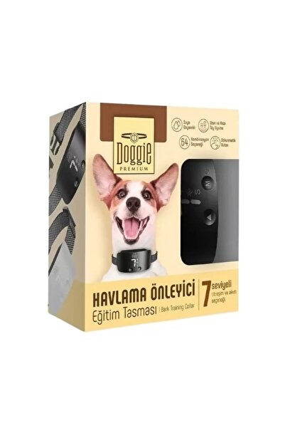 Genel Markalar Premium Havlama Önleyici Köpek Eğitim Tasması Siyah
