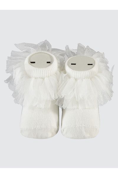 Civil Baby 0-24 Months Baby Girl Ecru Socks