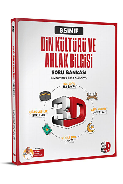 3D Yayınları 8. Sınıf Din Kültürü ve Ahlak Bilgisi Soru Bankası / 2025-2026 G...
