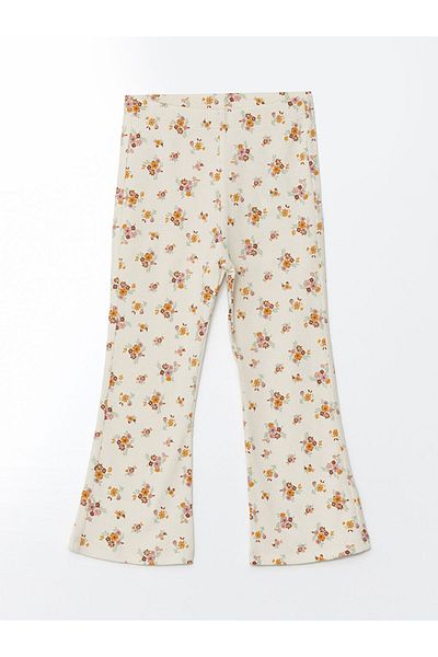 LC Waikiki Floral Girl's Leggings Pants with Elastic Waist 2-Piece