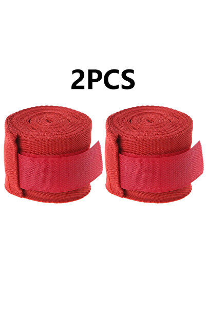 Choice ضمادات تدريب ملاكمة قطنية مقاس 1.5 متر باللون الأحمر، قطعتين، مقاس 1.5...
