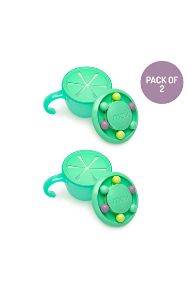 Melii علبة وجبات خفيفة من أباكوس مع مصيدة أصابع بنكهة النعناع، عبوة من قطعتين