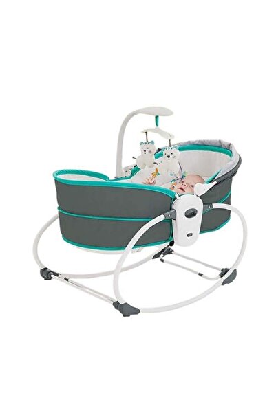 IQTENA سرير أطفال هزاز متعدد الاستخدامات 5 في 1