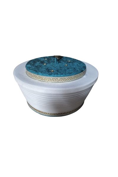 şahinbak Turquoise Yellow - Imam Yellow, Skullcap, Fes, Cube and Yellow Border (S046)