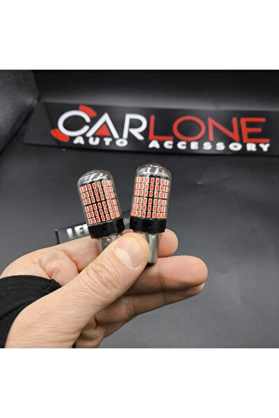 carlone Kırmızı Led Çift Dipli Fren Ampülü 144 Led 93 P21w Yüksek Kalite